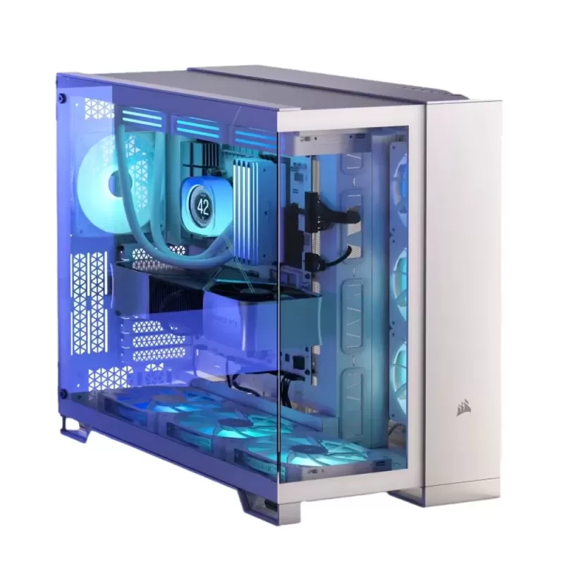 מארז Corsair 6500X Mid-Tower Dual Chamber - לבן ATX