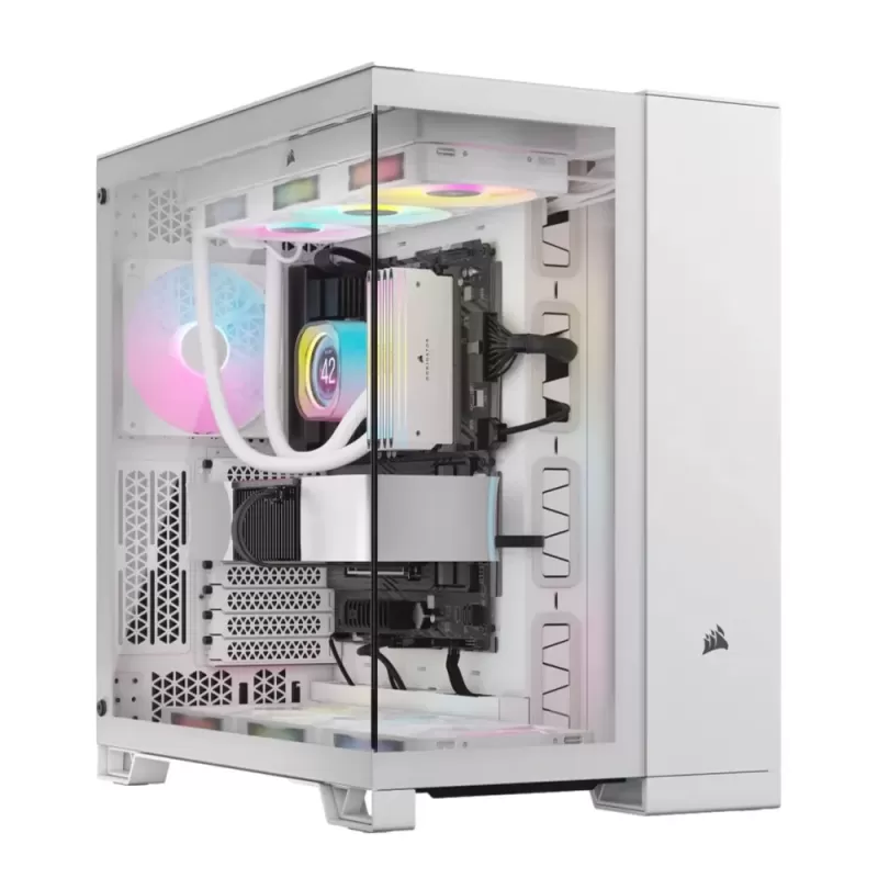 מארז Corsair 6500X Mid-Tower Dual Chamber - לבן ATX