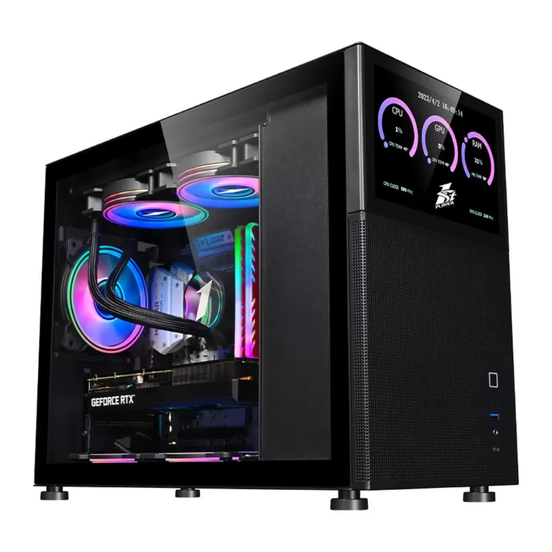 מארז 1St Player Mi6-EV Micro ATX צבע שחור