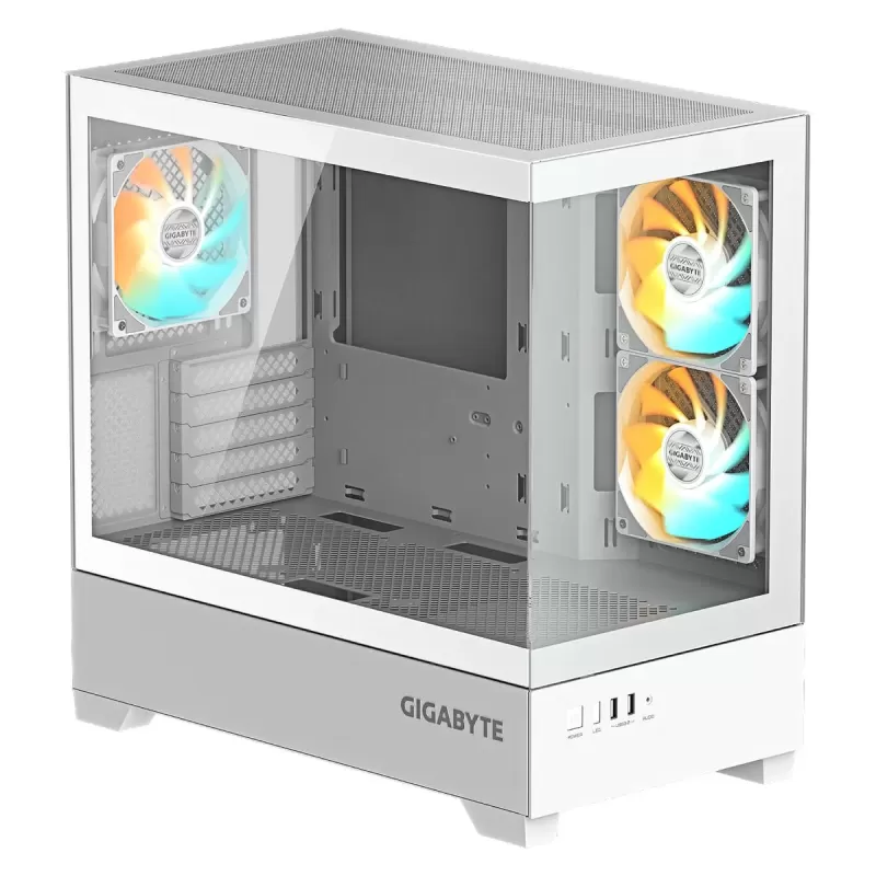 מארז Gigabyte C201 Panoramic ICE Mid Tower צבע לבן