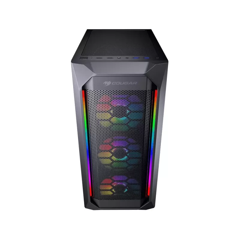 מארז COUGAR MX410 Mesh-G RGB Mid Tower צבע שחור