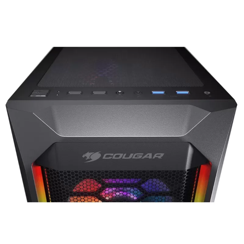 מארז COUGAR MX410 Mesh-G RGB Mid Tower צבע שחור