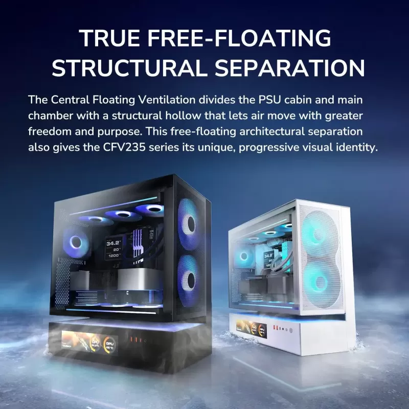 מארז COUGAR CFV235 Mesh Vision Mid Tower צבע שחור