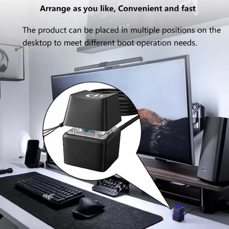 Кнопка включения для настольного компьютера External Start Power Button 1.65m Цвет:чёрный