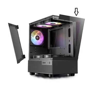 פנל קידמי למארז Antec Front panel for שחור case CX200M