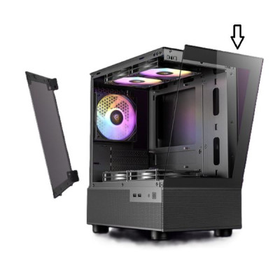 Front panel for PC case Antec Front panel for black case CX200M Front panel for PC case Antec Front panel for black case CX200M