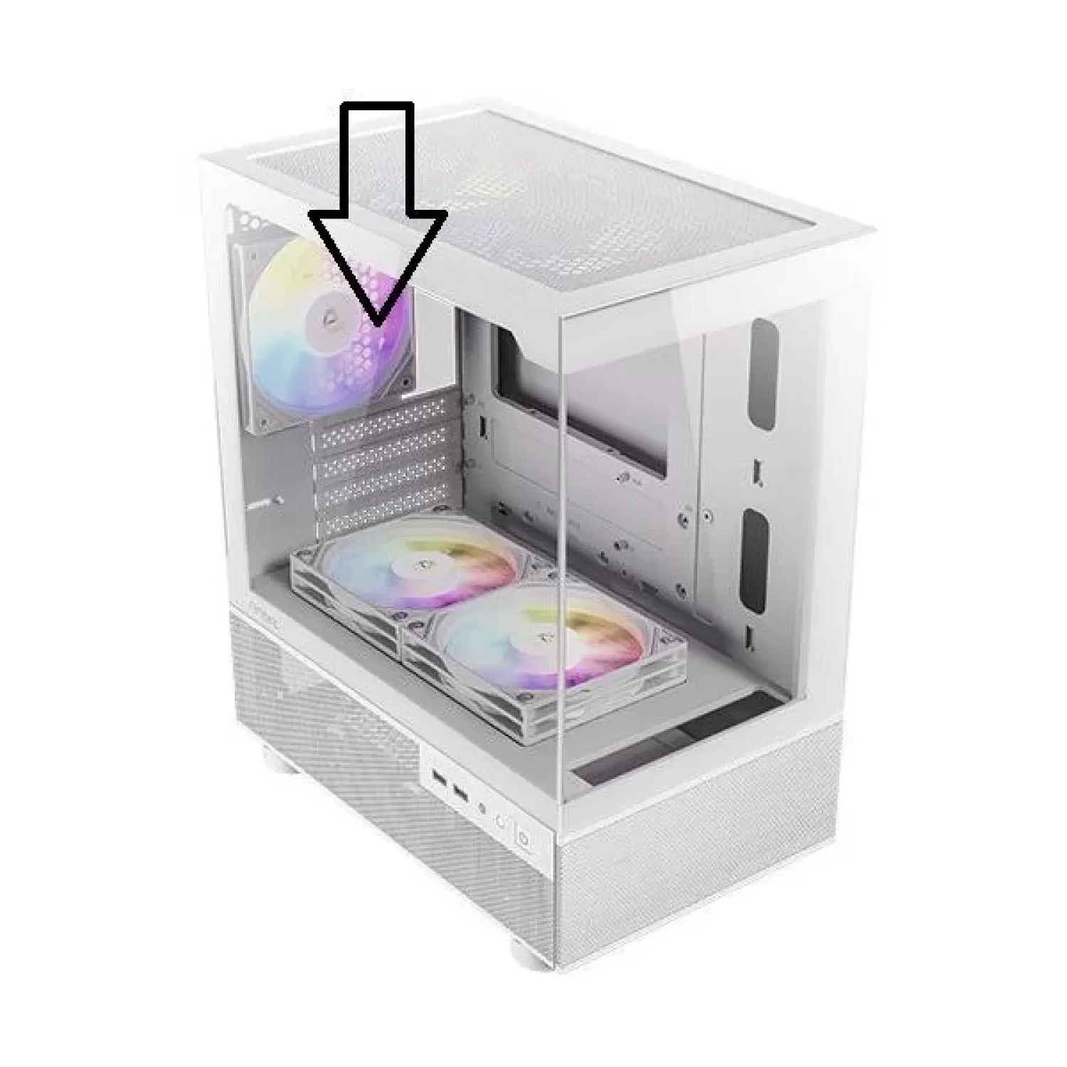 Закалённое стекло для корпуса Antec Glass for white case CX200M