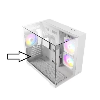 זכוכית למארז Antec Glass set for CX600 TRIO WHITE case צבע לבן