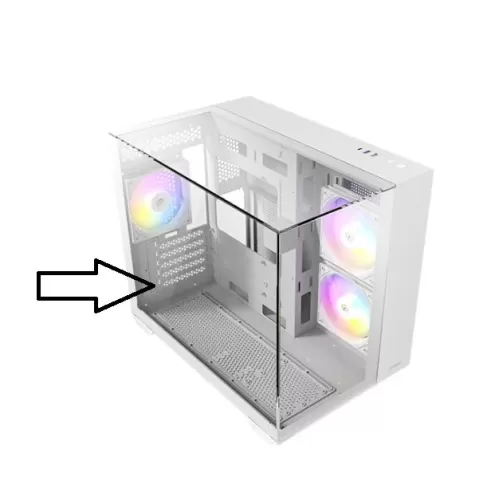 Закалённое стекло для корпуса Antec Glass set for CX600 TRIO WHITE case Цвет:белый