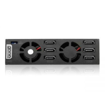 iStarUSA 5.25" to 6x2.5" SATA SAS 6 Gbps HDD SSD Hot-swap Rack BPU-126-SA
