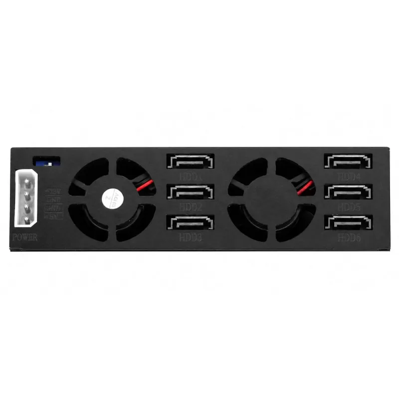 iStarUSA 5.25" to 6x2.5" SATA 6 Gbps HDD SSD Hot-swap Rack BPU-126-SA iStarUSA 5.25" to 6x2.5" SATA 6 Gbps HDD SSD Hot-swap Rack BPU-126-SA