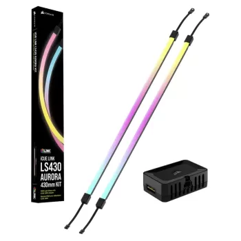 פסי תאורה Corsair iCUE LINK LS430 Aurora RGB Light Strips - 430mm Kit CL-9011136-WW