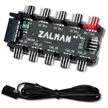 בקר מאווררים Zalman ZM-PWM10 FII 10-Port PWM Controller ZM-PWM10 FII