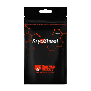 פד טרמי Thermal Grizzly KryoSheet Graphene 38x38x0.2mm TG-KS-38-38 צבע אפור