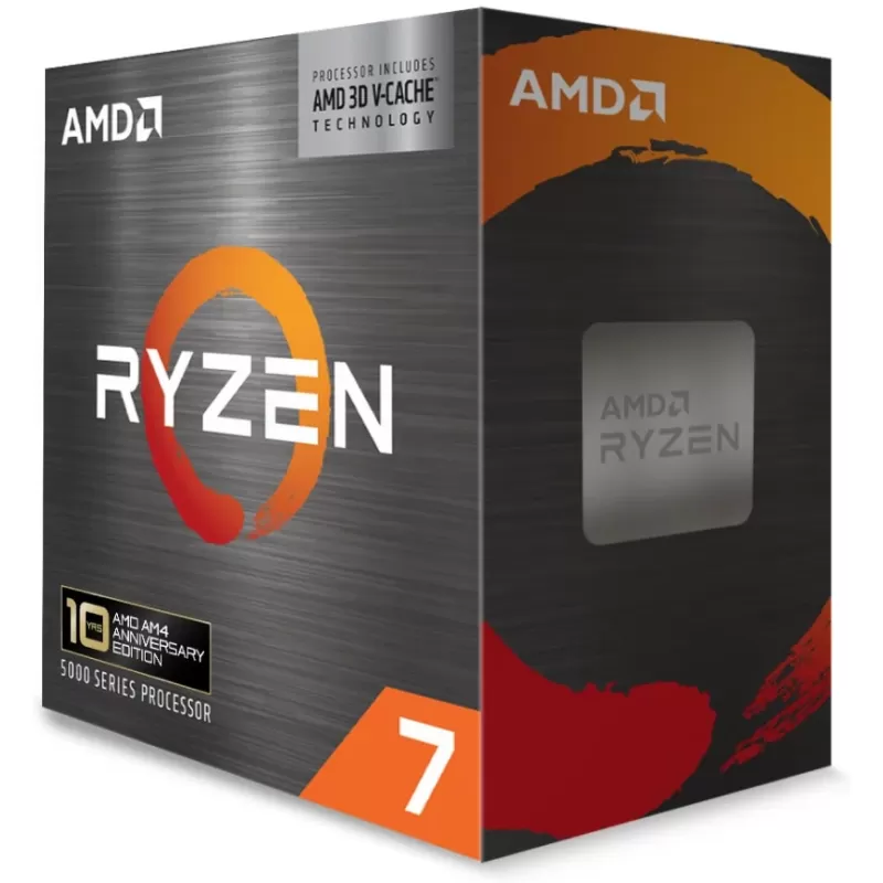 Processor AMD Ryzen 7 5800X3D BOX AM4 BOX, without fan Processor AMD Ryzen 7 5800X3D BOX AM4 BOX, without fan
