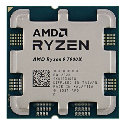 Processor AMD Ryzen 9 7900X AM5 Tray, ללא אריזה מקורית
