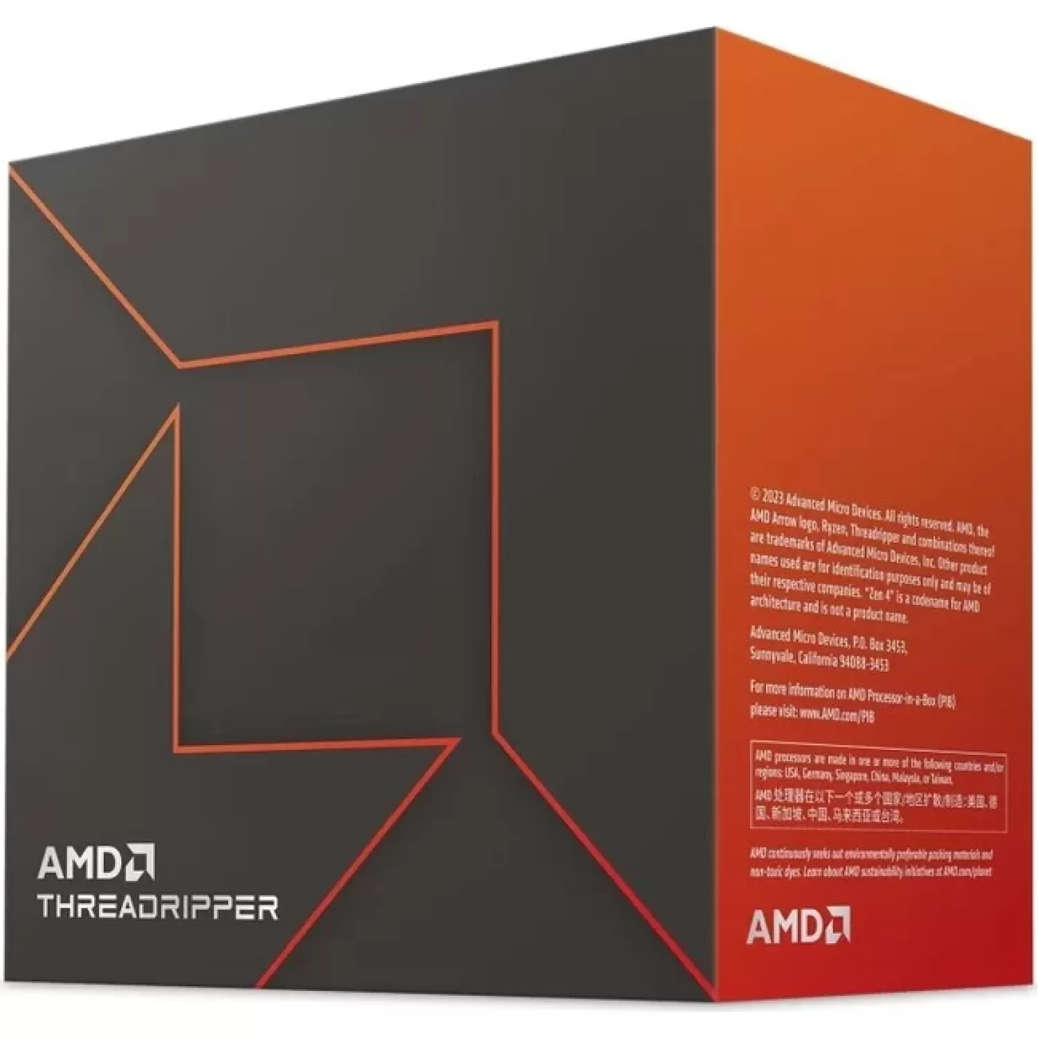 Процессор AMD Ryzen Threadripper 7960X sTR5 BOX, без кулера