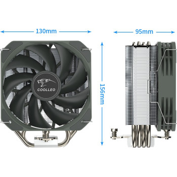 קירור למעבד Coolleo Etian P40i MAX CPU Cooler