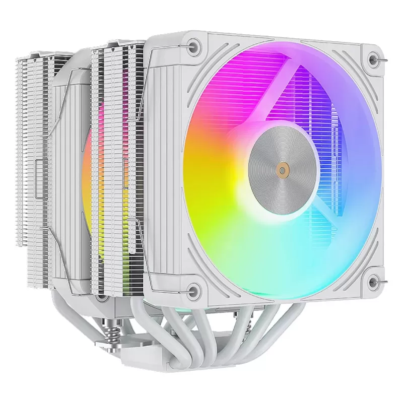 קירור למעבד Coolleo Etian P60T Symphony V2 ARGB לבן CPU Cooler