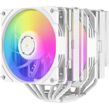 קירור למעבד Coolleo Etian P60T Symphony V2 ARGB לבן CPU Cooler