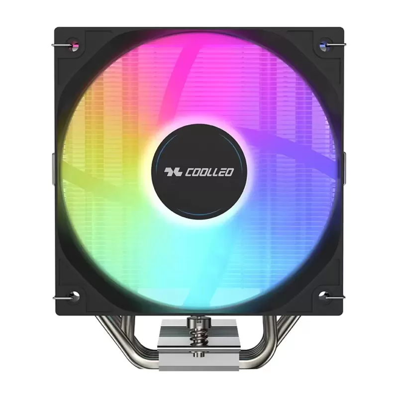 קירור למעבד Coolleo B50 ARGB 5 Heat Pipes 235W צבע שחור, כסוף