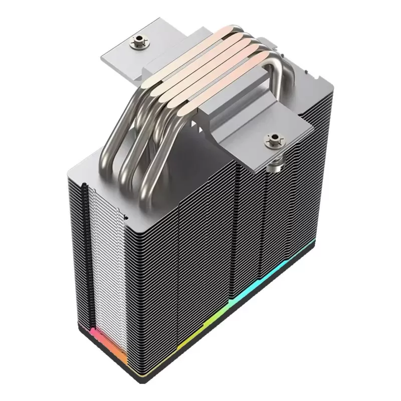 קירור למעבד Coolleo B50 ARGB 5 Heat Pipes 235W CPU Cooler צבע לבן