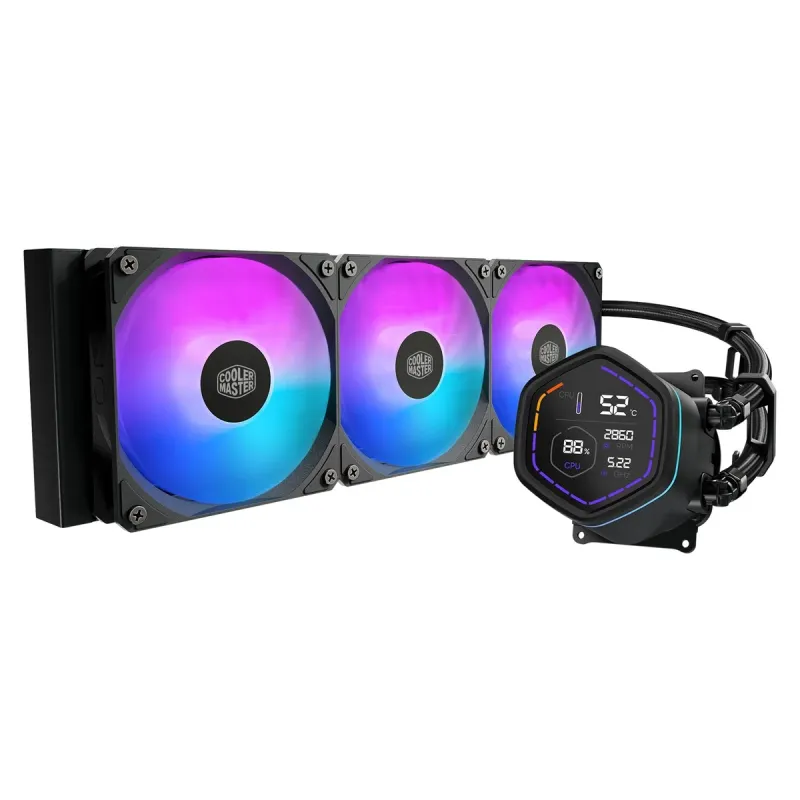 קירור נוזלי למעבד Cooler Master MasterLiquid Core Nex Digital 360 ARGB שחור