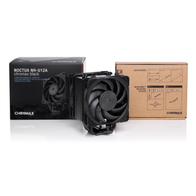 Охлаждение процессора Noctua NH-U12A CHROMAX.BLACK Охлаждение процессора Noctua NH-U12A CHROMAX.BLACK