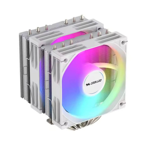 קירור למעבד Coolleo Etian A60 ARGB צבע לבן