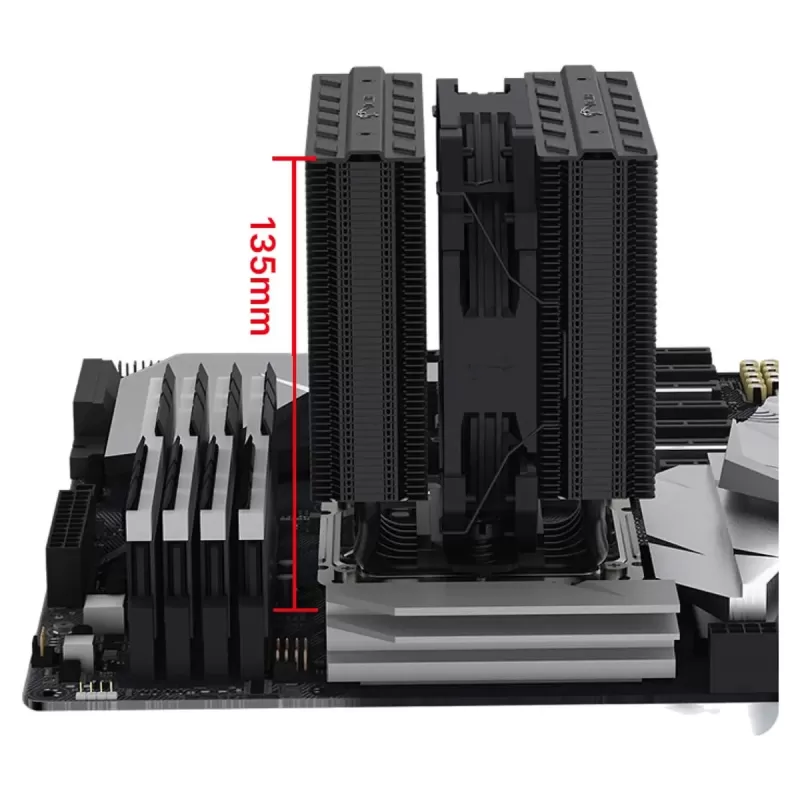קירור למעבד Coolleo Etian FF135 Pure שחור CPU Cooler