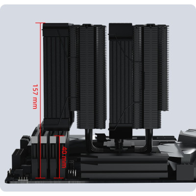 CPU Cooling Coolleo Etian P60T ECO black Edition V2 CPU Cooler CPU Cooling Coolleo Etian P60T ECO black Edition V2 CPU Cooler