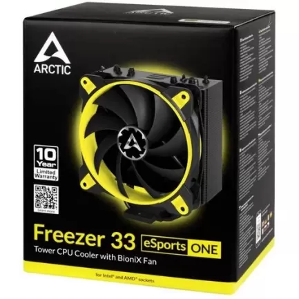 Охлаждение процессора Arctic Cooling Freezer 33 eSports Edition yellow Охлаждение процессора Arctic Cooling Freezer 33 eSports Edition yellow