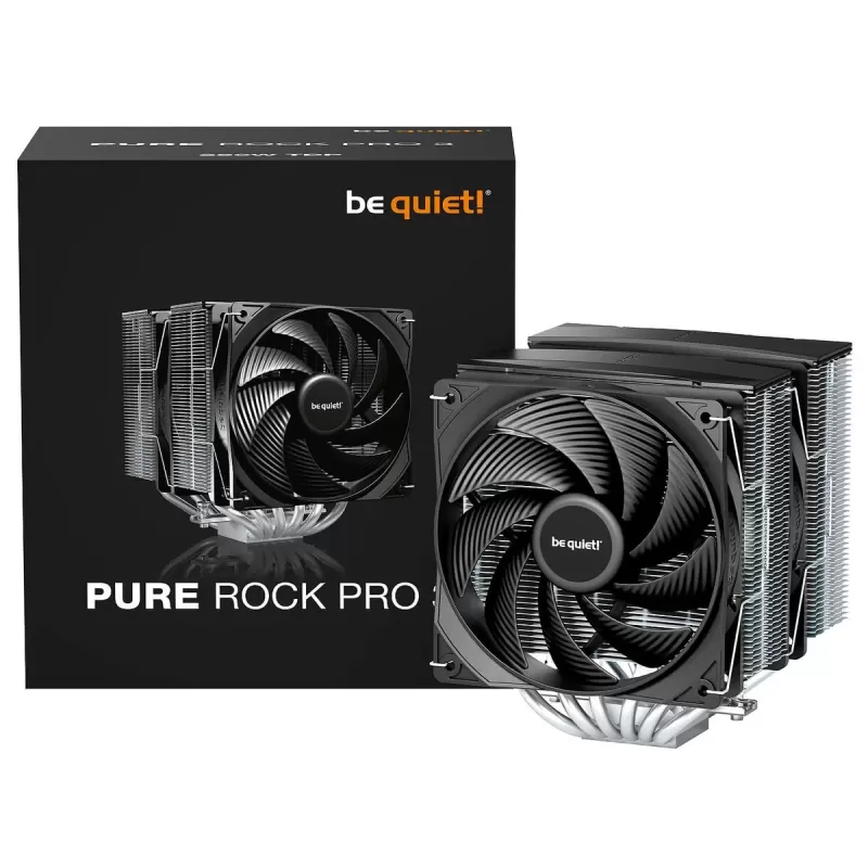 קירור למעבד be quiet! PURE ROCK PRO 3 Silver צבע שחור, כסוף
