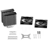 קירור למעבד be quiet! PURE ROCK PRO 3 Silver צבע שחור, כסוף