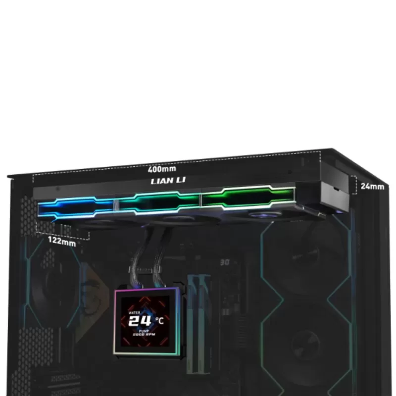 מערכת קירור LIAN-LI HydroShift II LCD-S 360TL צבע שחור