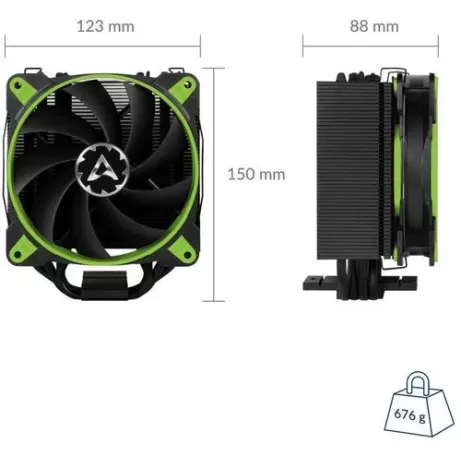 Охлаждение процессора Arctic Cooling Freezer 33 eSports Edition green