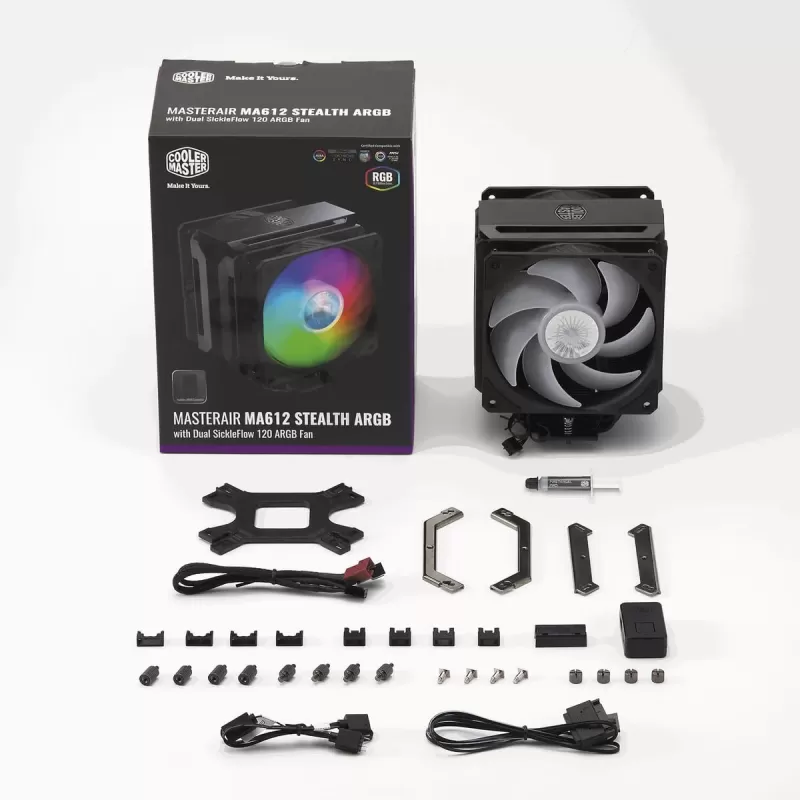 CPU Cooling Cooler Master MASTERAIR MA612 STEALTH ARGB