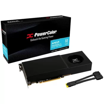 Video Card PowerColor Radeon AI PRO R9700 32GB GDDR6 AIPROR970032G-B Video Card PowerColor Radeon AI PRO R9700 32GB GDDR6 AIPROR970032G-B