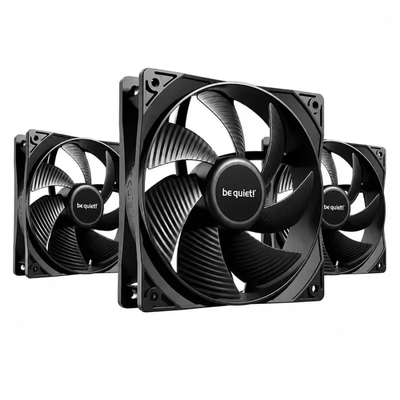 מאוורר למארז be quiet! Pure Wings 3 120mm PWM 3-Pack שחור
