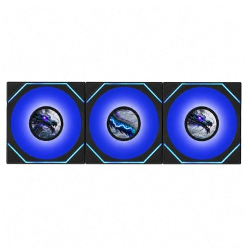 סט מאווררים LIAN-LI 120mm UNI FAN SL-INF LCD FLEX 3-Pack שחור
