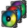 Комплект Из 3 Вентиляторов, Включая Lighting Node Core Corsair ML120 PRO RGB LED 120mm Цвет:чёрный