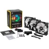 Комплект Из 3 Вентиляторов, Включая Lighting Node Core Corsair ML120 PRO RGB LED 120mm Цвет:чёрный