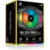 Комплект Из 3 Вентиляторов, Включая Lighting Node Core Corsair ML120 PRO RGB LED 120mm Цвет:чёрный