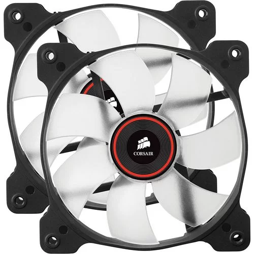 Two Fans Corsair Air Series SP120 LED Red High Static Pressure 120mm
