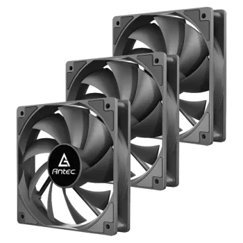 Вентилятор для Корпуса Antec p12 pwm 120mm Case Fan 4 Pin 3 PACK Цвет:чёрный Вентилятор для Корпуса Antec p12 pwm 120mm Case Fan 4 Pin 3 PACK Цвет:чёрный