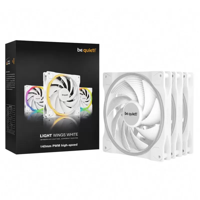 Вентилятор для Корпуса be quiet! LIGHT WINGS WHITE 140mm PWM high-speed