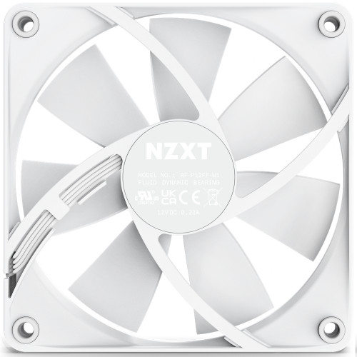 מאוורר למארז NZXT F120P 120mm Static Pressure לבן 120mm