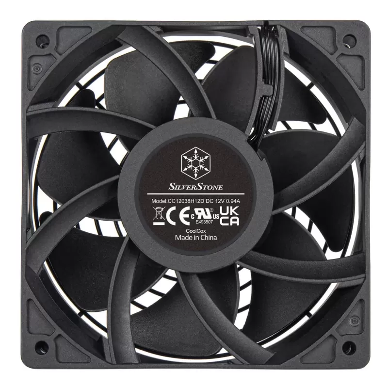 מאוורר למארז SilverStone FHS 120x38mm PWM 1K~4K RPM Industrial 120mm צבע שחור