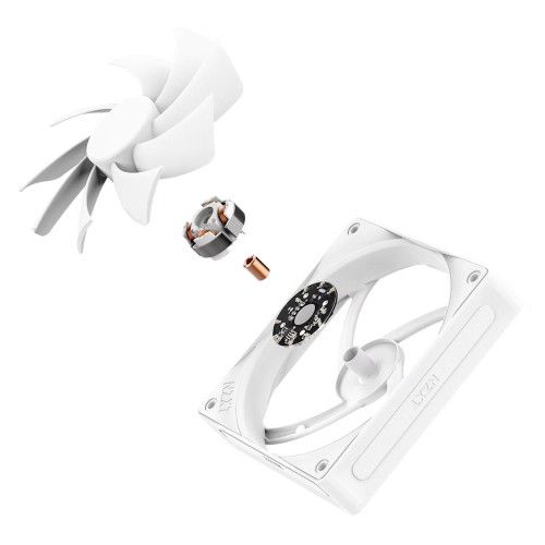 מאוורר למארז NZXT F120Q Quiet Airflow Fan 120mm לבן