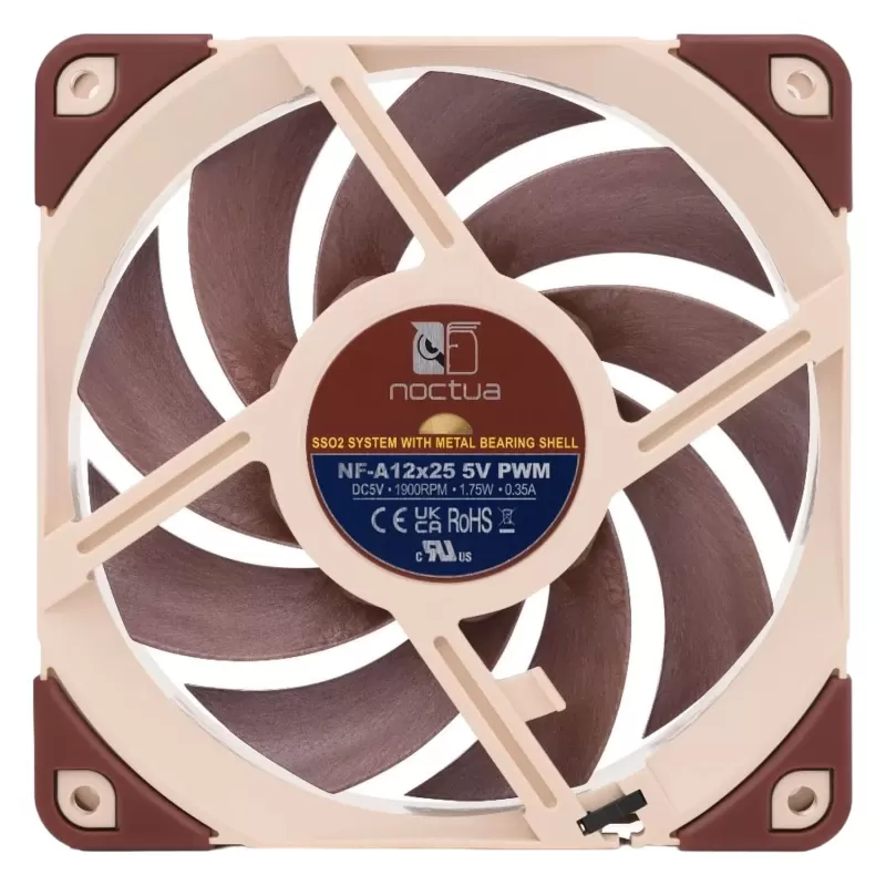 מאוורר למארז Noctua NF-A12x25 5V PWM 120mm Fan